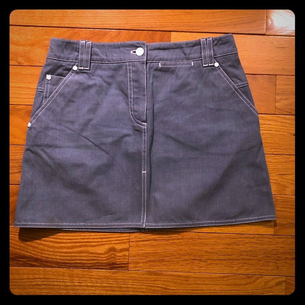 Authentic Louis Vuitton denim skirt Sz 40
